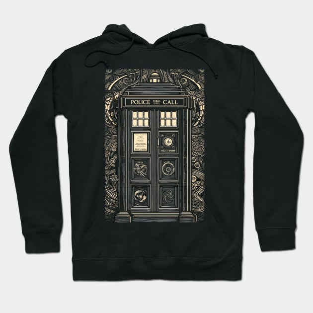 Art Nouveau Police Call Box Hoodie by DesignedbyWizards